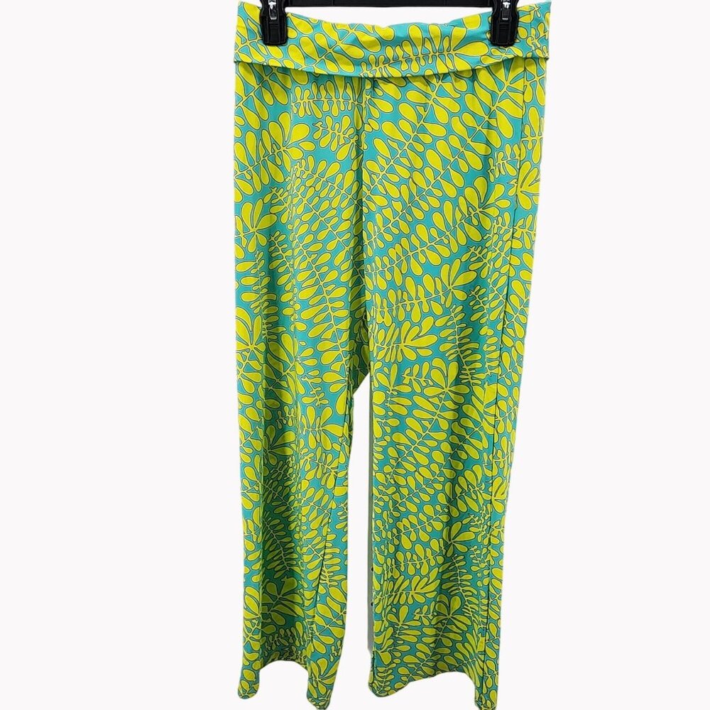 Trina Turk Womens Small Trellis Print Swim Spa Pants Nylon Spandex New